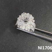 VỎ NHẪN KIM CƯƠNG VÀNG TRẮNG 18K Nl1706