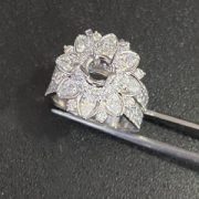 VỎ NHẪN KIM CƯƠNG VÀNG TRẮNG 18K Nl1706 - Hình ảnh 2