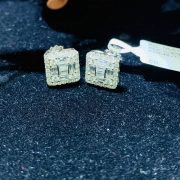 BÔNG TAI KIM CƯƠNG VÀNG TRẮNG 18K NL51