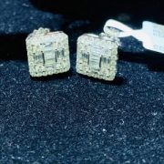 BÔNG TAI KIM CƯƠNG VÀNG TRẮNG 18K NL51 - Hình ảnh 2