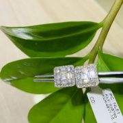 BÔNG TAI KIM CƯƠNG VÀNG TRẮNG 18K NL51 - Hình ảnh 3