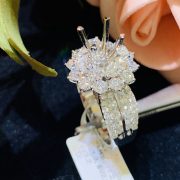 VỎ NHẪN KIM CƯƠNG VÀNG TRẮNG 18K NL55