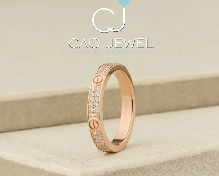 NHẪN CATIER ĐÍNH KIM CƯƠNG 18K KHP004.1.711