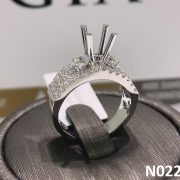 VỎ NHẪN KIM CƯƠNG VÀNG TRẮNG 18K N0224