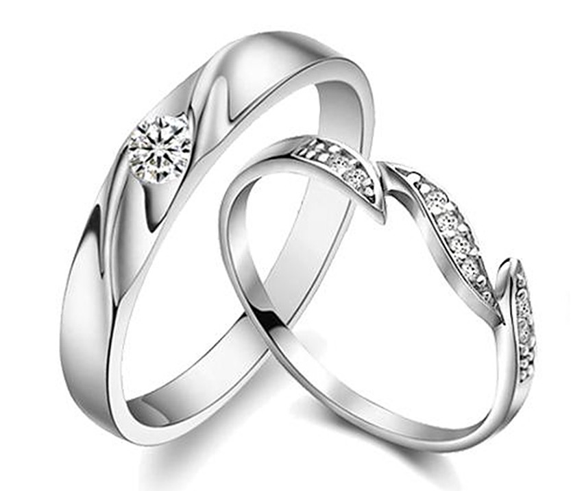 Nhẫn cưới vàng trắng đẹp nhất thế giới