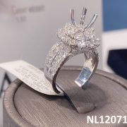 VỎ NHẪN KIM CƯƠNG VÀNG TRẮNG 18K NL120713