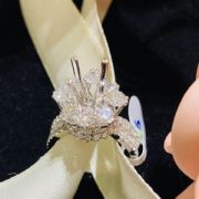 VỎ NHẪN KIM CƯƠNG VÀNG TRẮNG 18K NL15 - Hình ảnh 2