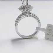 VỎ NHẪN KIM CƯƠNG THIÊN NHIÊN VÀNG TRẮNG 18K NL331.2021.C - Hình ảnh 2