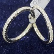 VỎ NHẪN KIM CƯƠNG VÀNG TRẮNG 18K NL6 - Hình ảnh 2