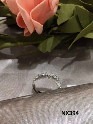 VỎ NHẪN KIM CƯƠNG VÀNG TRẮNG 18K NX394 - Hình ảnh 3