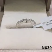 VỎ NHẪN KIM CƯƠNG VÀNG TRẮNG 18K NX394