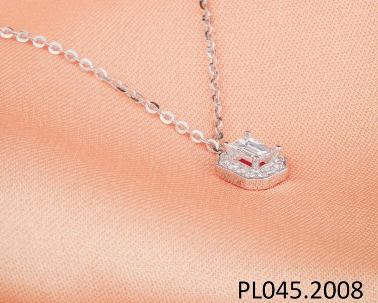 MẶT DÂY KIM CƯƠNG VÀNG TRẮNG 18K PL045.2008