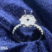 VỎ NHẪN KIM CƯƠNG VÀNG TRẮNG 18K RL056