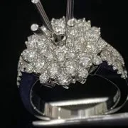 VỎ NHẪN KIM CƯƠNG VÀNG TRẮNG 18K RL239.106 - Hình ảnh 2