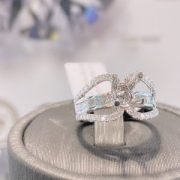VỎ NHẪN KIM CƯƠNG VÀNG TRẮNG 18K RL303 - Hình ảnh 3