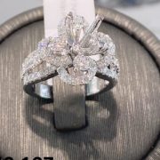 VỎ NHẪN KIM CƯƠNG VÀNG TRẮNG 18K RL340.107 - Hình ảnh 2