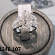 VỎ NHẪN KIM CƯƠNG VÀNG TRẮNG 18K RL340.107