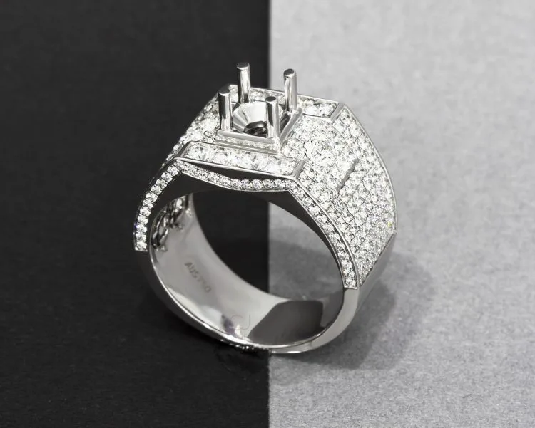VỎ NHẪN KIM CƯƠNG VÀNG TRẮNG 18K RM157.23031