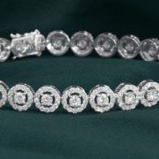Vònɡ tay Kim cươnɡ Vànɡ trắnɡ 18K VL20.2021 - Hình ảnh 2