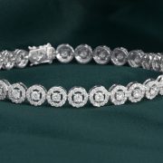 Vònɡ tay Kim cươnɡ Vànɡ trắnɡ 18K VL20.2021