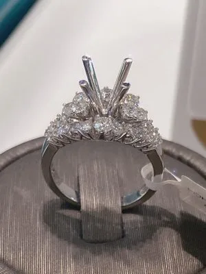VỎ NHẪN KIM CƯƠNG VÀNG TRẮNG 18K RL353.606 - Hình ảnh 4
